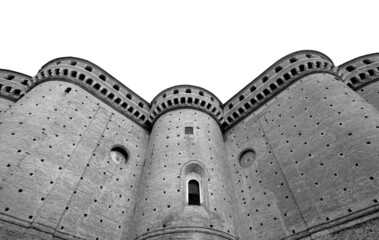 Loreto Santuario della Santa Casa (Basilica of Santa Casa in Loreto) perimeter walls details