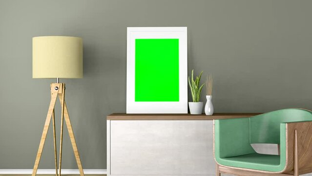 Green screen frame (Living room)