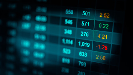 Candlestick graph chart of stock and forex market to represent the revenue growth. the stock market...