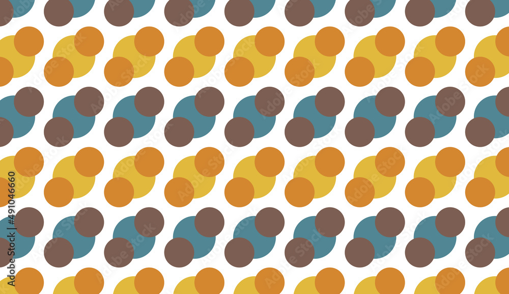 Poster seamless circle pattern. polka dot pattern design. minimalist vector design
