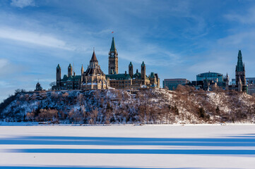 Canada - Parliament Hill from across the Otawa River
