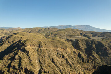 Fototapeta na wymiar mountainous landscape in the south of Almeria in Spain