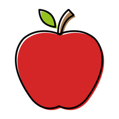 Apple icon, healthy raw symbol, foot sweet fruit, vector illustration design, eco diet