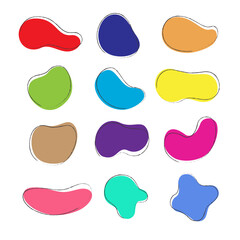 framework tamplate	
Hand drawn sketch frame set. scribble line circle. doodle circular round design elements