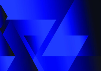 The blue background is a large triangle joined together. Soft dark gradation, gloomy concept