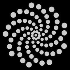 abstract dot tornado symbol vector design