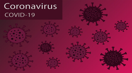 Illustrations of the concept of coronavirus nov-19. A virus with complications from China.
