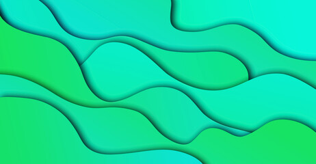 green waves as abstract background
