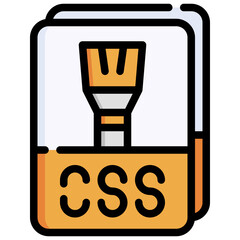 CSS FILE filled outline icon,linear,outline,graphic,illustration