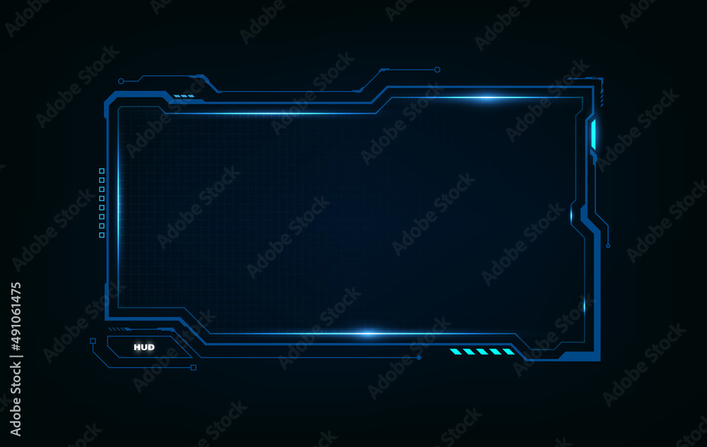 Poster abstract hud ui gui future futuristic screen system virtual design.