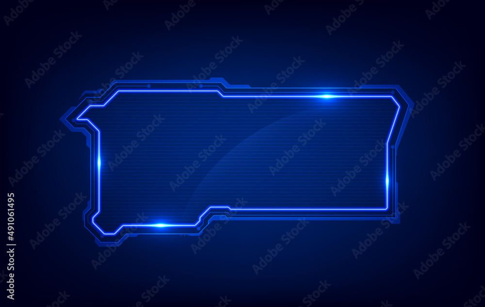 Poster abstract hud ui gui future futuristic screen system virtual design.