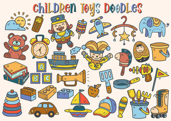 kid toys illustration Vector for banner