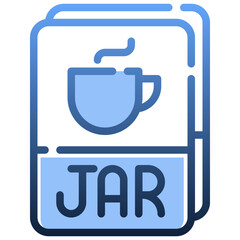 JAR Gradient icon,linear,outline,graphic,illustration