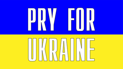 Ukrainian flag with the inscription about peace and the end of the war. vector