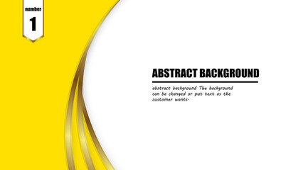 Modern abstract background with futuristic hipster graphics. Yellow background with golden stripes. Abstract vector background texture design, bright poster, yellow banner and white background vector 