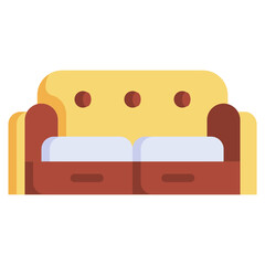 SOFA flat icon,linear,outline,graphic,illustration
