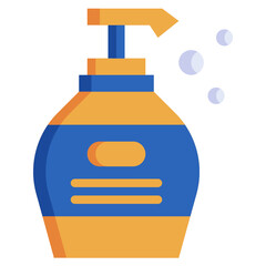 SHOWER GEL flat icon,linear,outline,graphic,illustration