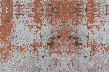 Interior background with texture of old painted concrete wall