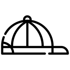 CAP line icon,linear,outline,graphic,illustration