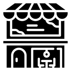 SHOP glyph icon,linear,outline,graphic,illustration