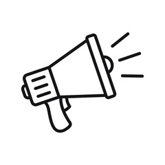 Megaphone icon, loud speaker icon