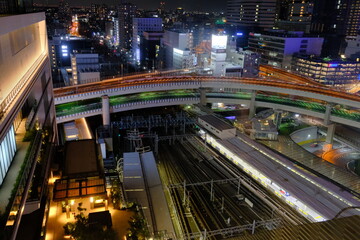 Fototapeta na wymiar Night view of Yokohama