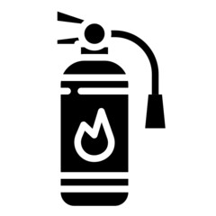 FIRE EXTINGUISHER glyph icon,linear,outline,graphic,illustration