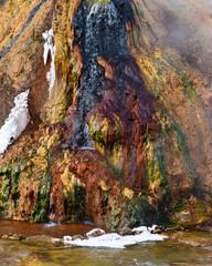 Hydrothermal vent on the Madison River in Yellowstone National Park