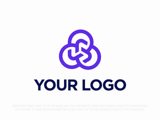 Modern professional logo emblem with an image of a sphere