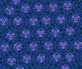 seamless pattern with snowflakes