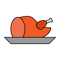 grilled chicken icon