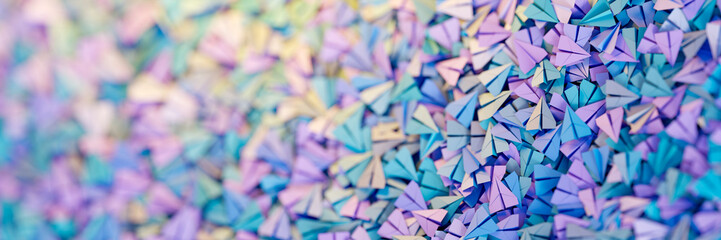 Infinite paper planes; leadership and role model concepts, original 3d rendering background
