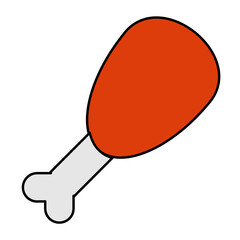 grilled chicken icon