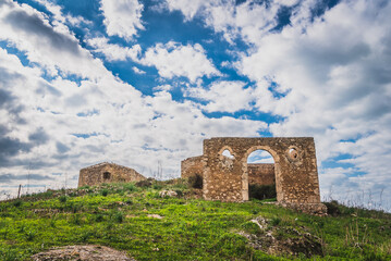 Fototapeta na wymiar Panorama of Gela Countryside, Caltanissetta, Sicily, Italy, Europe