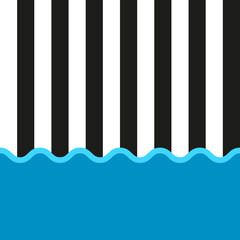 Memphis stripes pattern geometric design. Abstract colorful background with geometric figures