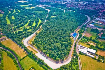 Foto op Canvas Monza race circut aerial view near Milano © xbrchx