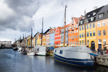 canal de Nyhavn à Copenhague - Capitale du Danemark