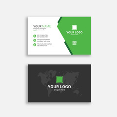 Modern business card template design vector