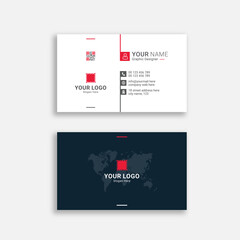 Modern business card template design vector
