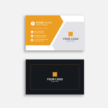 Modern business card template design vector