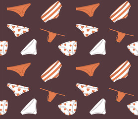 Women underwear lingerie panties seamless pattern background