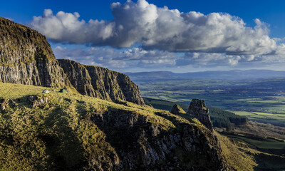 Hiking and Wild Camping, Binevenagh Mountain, Causeway coast and glens, area of oustanding natural...