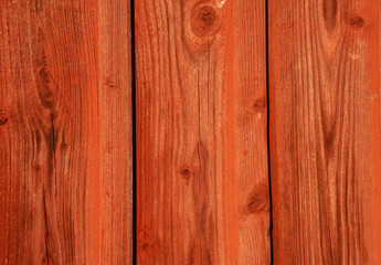 Naklejka premium Traditional red painted planks of a Swedish house. Usable as texture or background