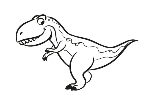 tyrannosaurus rex dinosaur for coloring book