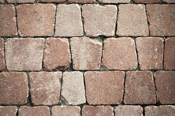 Bright paving stones and sand