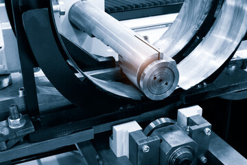 industrial device for bending of metal pipes and plates,  industrial concept