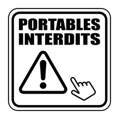 Logo portables interdits.