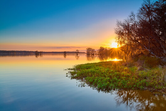 Sunset at Lake Talquin State Park near Tallahassee, FL.