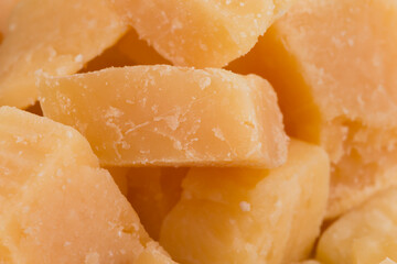 Parmesan cheese close up - full screen