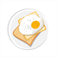 sandwich bread toast and scrambled eggs